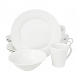Gibson Home Noble Court 12 Piece Dinnerware Set in White
