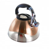 Mr. Coffee Dowling 2.5 Quart Stainless Steel Whistling Tea Kettle in Copper