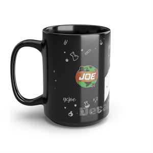 Black GC Joe Decaffeinated Epaulet Coffee or Tea Mug, 15oz Standard