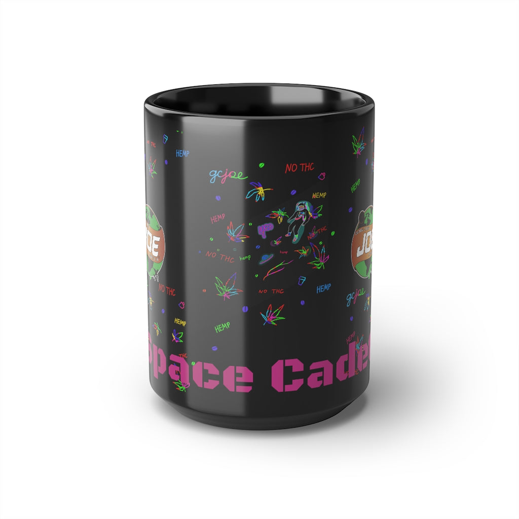 Black GC Joe Space Cadet Epaulet Coffee or Tea Mug, 15oz Standard