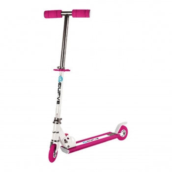 Curve Light Up Wheels Folding Scooter in Pink