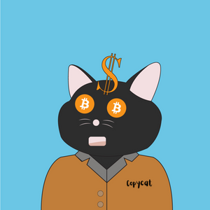 G #31 "Bitcoin Ballin' Black Cat Copycat" (Golden Coin Prize NFT) - Ad Only - NFTs Available @ opensea.oi