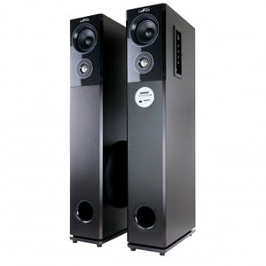 beFree Sound BFS-700 2.1 Channel 160 Watt Bluetooth Tower Speakers with Remote and Microphone