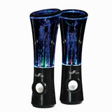 beFree Sound Multimedia Sound Reactive Color Changing LED and Dancing Water Bluetooth Computer Speakers