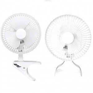 Optimus 6 in. Convertible Personal Clip-on/ Table Fan