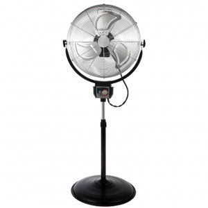 Optimus 20 in. Industrial Grade HV Oscillating Stand Fan with Chrome Grill