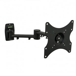 MegaMounts Full Motion Single Stud Wall Mount for 17-42 Inch Displays with Bubble Level