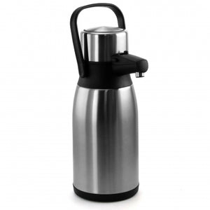 MegaChef 3 Liter Stainless Steel Airpot Hot Water Dispenser for Coffee and Tea