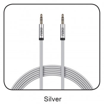 6 Ft. Tangle-Free Auxiliary Cable-SILVER