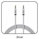 6 Ft. Tangle-Free Auxiliary Cable-SILVER