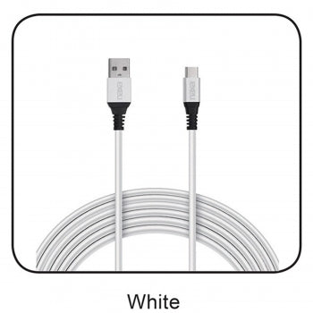 6 Ft. Fast Charge and Sync Round-WHITE
