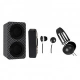 Naxa Portable Bluetooth® Stereo Speakers Entertainment Pack-Black