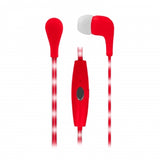 Naxa NE-951 VECTOR Earphones with LED Cord - RED