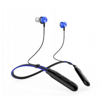 Bluetooth Neckband Earphones with Magnet in Blue