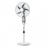 Tech Pro16 Inch Rechargeable Freestanding Fan with LED Night light and Powerbank