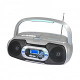 Supersonic Bluetooth Compatible Portable Audio System in Silver