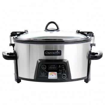 Crock Pot 6Qt Cook and Carry Programmable Slow Cooker in Stainless Steel