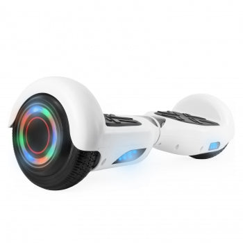 Hoverboard in White with Bluetooth Speakers