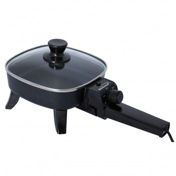 Brentwood 6-8 in. Electric Skillet with Glass Lid