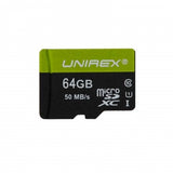 Unirex MicroSDHC 64GB Class 10 (UHS-1) Memory Card