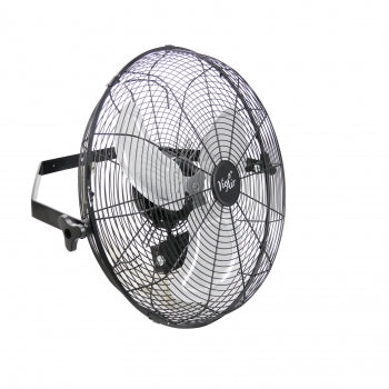 Vie Air Dual Function 18 Inch Wall Mountable Tilting Fan with 3 Speed Motor in Black