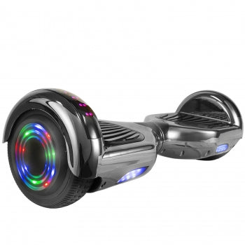 Hoverboard in Black Chrome with Bluetooth Speakers