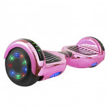 Hoverboard in Pink Chrome with Bluetooth Speakers