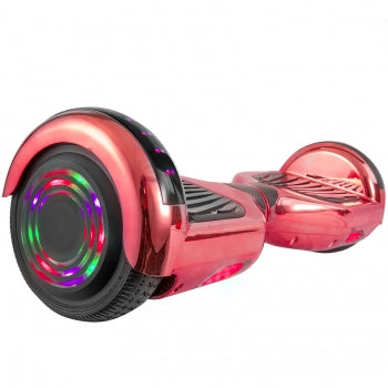 Hoverboard in Red Chrome with Bluetooth Speakers