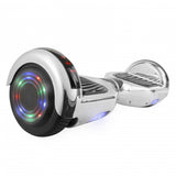 Hoverboard in Silver Chrome with Bluetooth Speakers